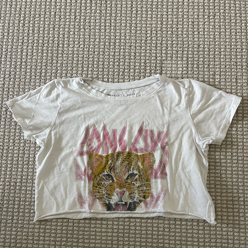 Long Live Rock & Roll Prince Peter Cropped T shirt Small